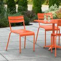 Lancaster Table & Seating Orange Powder Coated Aluminum Outdoor Side Chair 427CALUSDOR